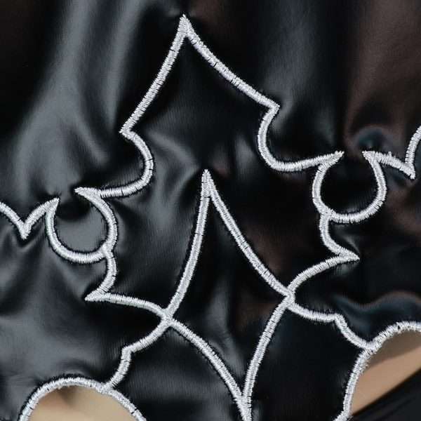 Close-up of fabric and stitching on A2 cosplay