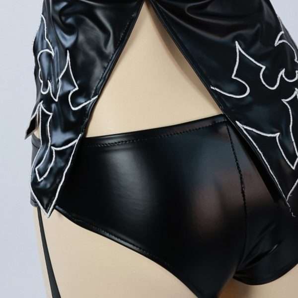 Close-up of fabric and stitching on A2 cosplay