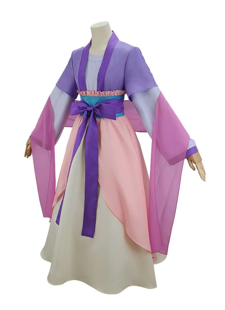 Front view of Maomao Moon Fairy cosplay costume with long flowing sleeves
