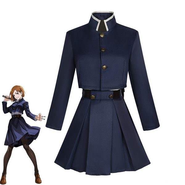 Front view of Nobara cosplay uniform from Jujutsu Kaisen