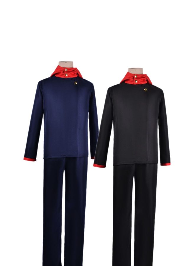 Full front view of Yuji Itadori cosplay costume