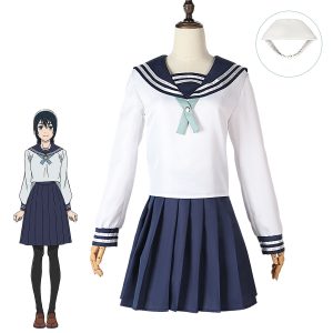 Front view of Riko Amanai school uniform cosplay