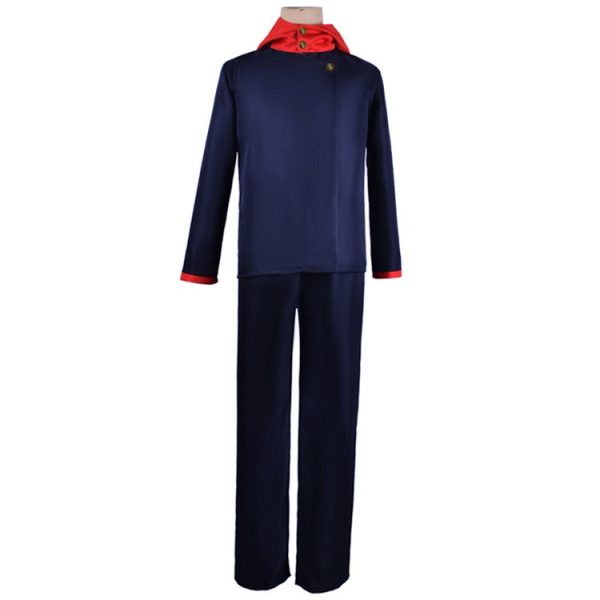 Full front view of Yuji Itadori cosplay costume
