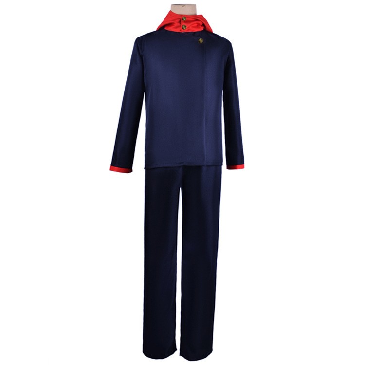 Full front view of Yuji Itadori cosplay costume