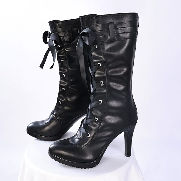 Front view of Saber collab cosplay shoes