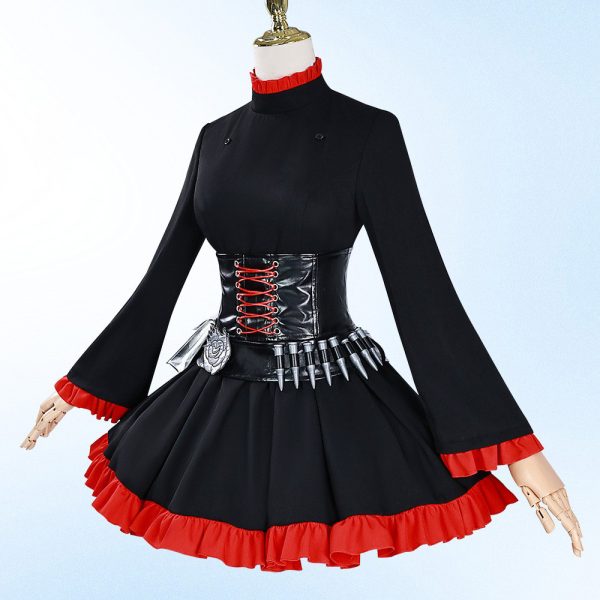 Traje de cosplay inspirado en la cazadora roja del anime - Vista frontal