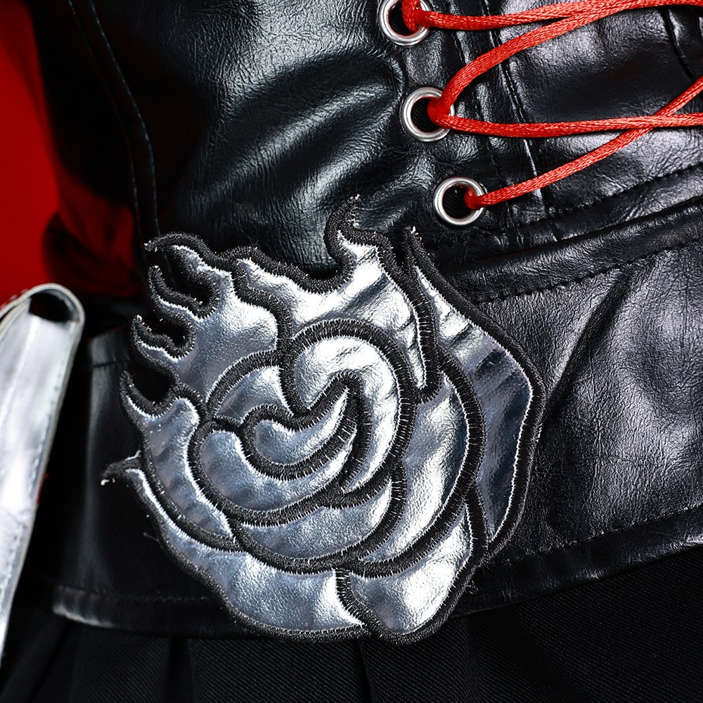 Capa y accesorios de Red Huntress Cosplay Primer plano