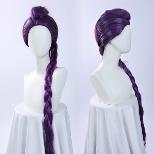 Rumi cosplay wig from Kpop Demon Hunters – Yumicos “How It’s Done” hairstyle front view