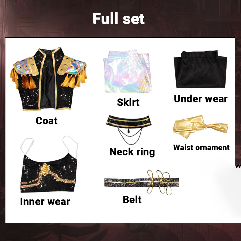 Mira Cosplay Costume – Kpop Demon Hunters “Golden Performance” Outfit - Image 4